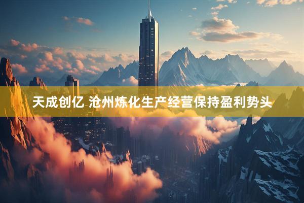 天成创亿 沧州炼化生产经营保持盈利势头