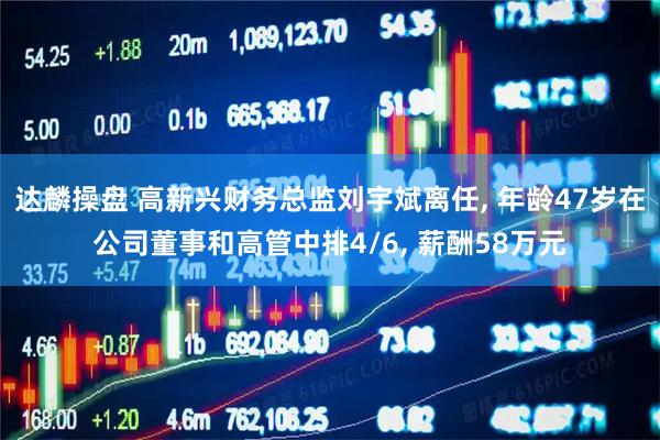 达麟操盘 高新兴财务总监刘宇斌离任, 年龄47岁在公司董事和高管中排4/6, 薪酬58万元