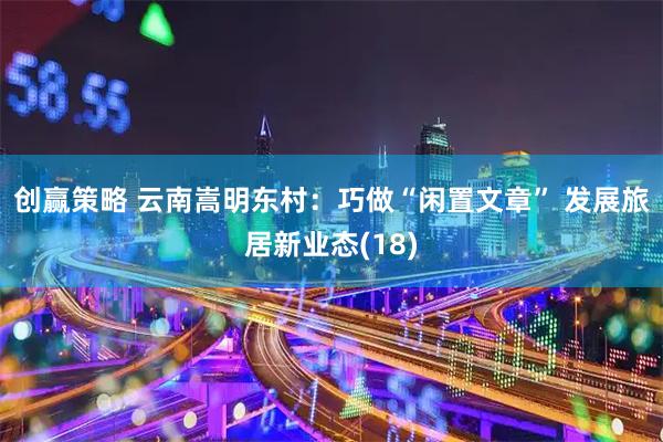 创赢策略 云南嵩明东村：巧做“闲置文章” 发展旅居新业态(18)