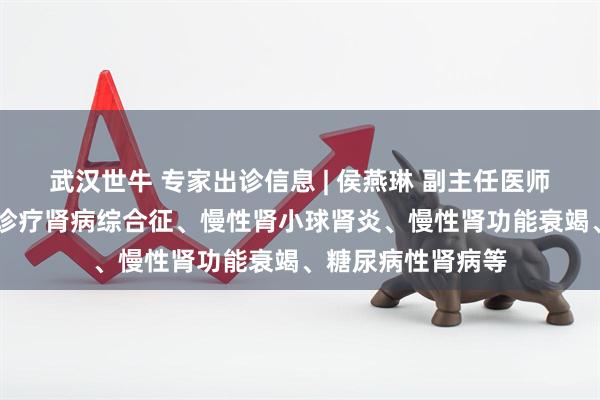 武汉世牛 专家出诊信息 | 侯燕琳 副主任医师 擅长中西医协同诊疗肾病综合征、慢性肾小球肾炎、慢性肾功能衰竭、糖尿病性肾病等
