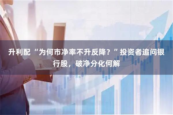 升利配 “为何市净率不升反降？”投资者追问银行股，破净分化何解
